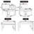 5-Piece Solid Wood Outdoor Sectional Sofa Set Beige