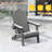 All-Weather Outdoor Adirondack Chair with Cup Holder & Ergonimic Design, Heavy Duty Outdoor Chair Lawn Deck Patio Seating-186036913
