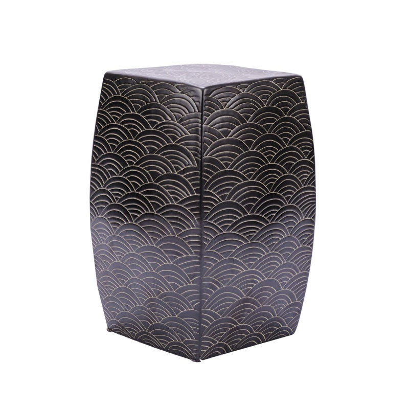 Seawave Garden Stool, Black