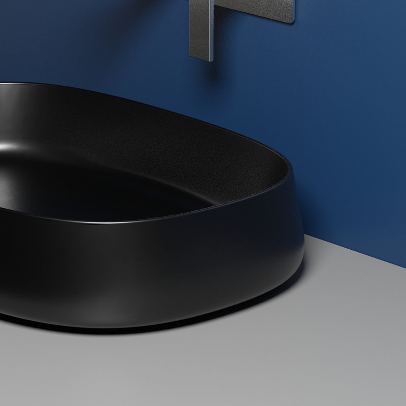 Mood 23.6 in. L Bathroom Sink, Matte Black