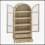 Garde-manger arqué de 70,28 pouces de hauteur, armoire de rangement moderne en bois de ferme avec tablettes réglables, armoire polyvalente pour la cuisine et la salle à manger