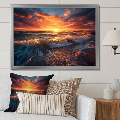 Sunset Ocean Of Dreams I - Landscapes Canvas Art Print