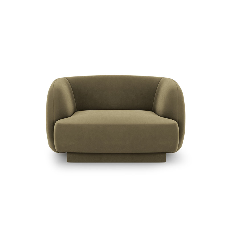 Adoraim 109Cm Wide Armchair, Green Velvet