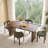 Absecon Boucle Upholstered Dining Side Chair with Metal Legs-1133175184