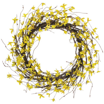 Couronne de forsythia artificielle