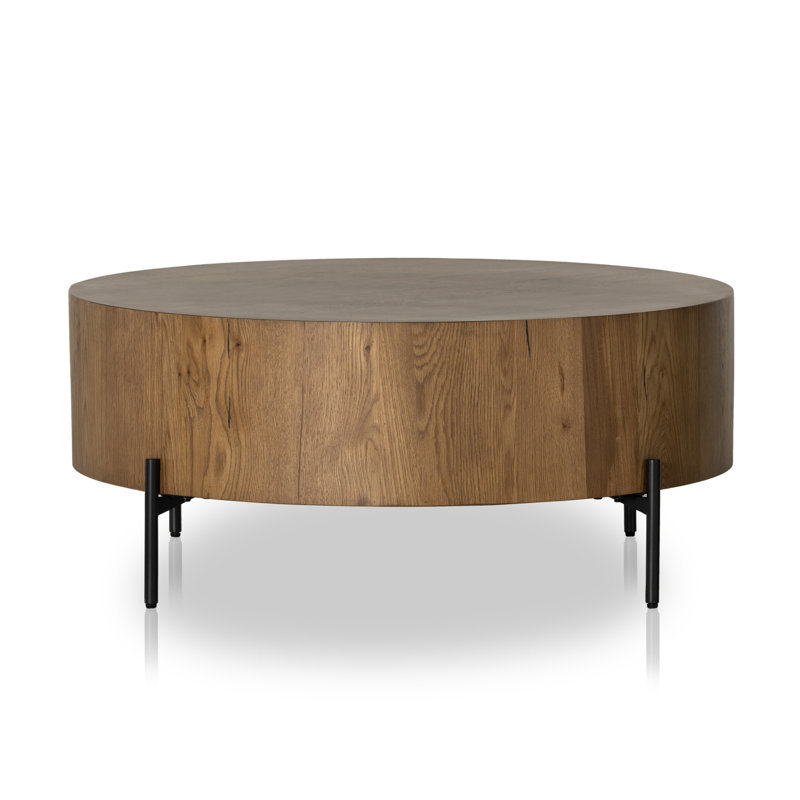 Eaton Coffee Table, Amber Oak Resin