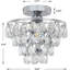 Mini-lustre en cristal Daugherty Petit plafonnier moderne en cristal pour couloir-768118346
