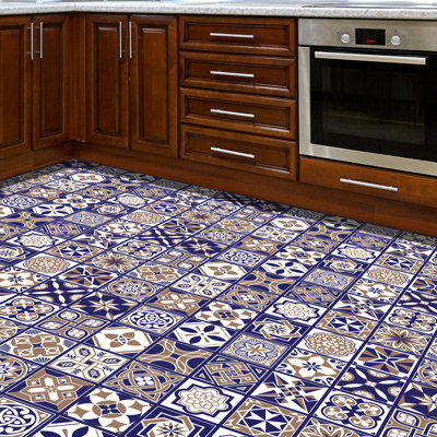 Avenue 60cm W x 120cm L PVC Peel and Stick Mosaic Tile