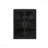27.56" Black Modern Two-Door Wall Cabinet with Glass Doors - Three-Tier Storage, Woven Pattern, for Entryway & Bathroom-1379761282