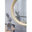 Miroir mural D20x1,5 "transitionnel en bois de manguier avec cadre en bois de manguier massif pour salle de bain-133407150-133407153