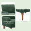 Chaises d'appoint moelleuses, chaise moderne en bois de velours côtelé large pour la maison