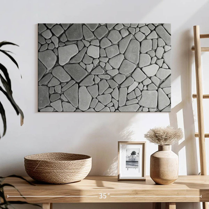 Stone Mosaic Pattern, 16" H x 24" W