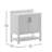 Castielle 36'' Bathroom Vanity with Undermount Sink and Open Storage Shelf-1322415082-1322415083