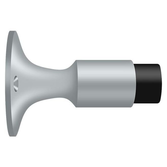 Deltana DSW325U26D 3-5/8" Wall Mount Bumper in Brushed Chrome, Brushed Chrome