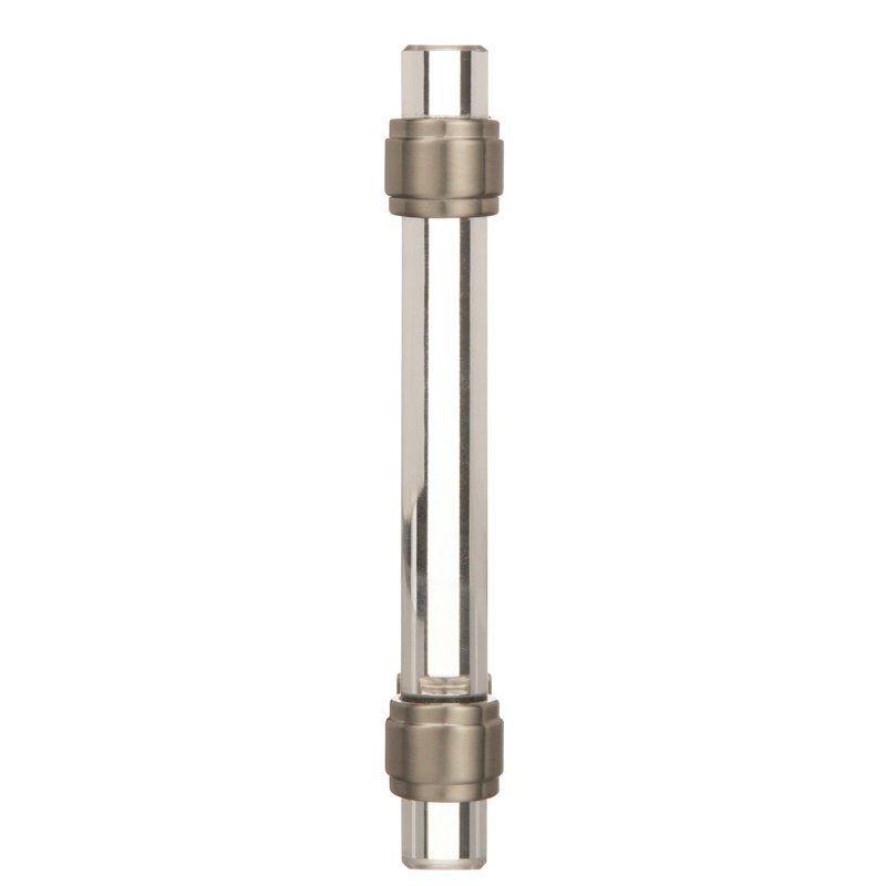 Poignée barre Glacio, Nickel satiné, 3 3/4"