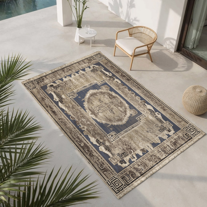 Tapis d'intérieur et d'extérieur Hephaestus, Rectangle 9 pi x 12 pi