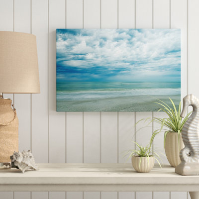 « matinée à la plage », reproduction de photo sur toile tendue