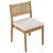 Multi-Person Outdoor Acacia Wood Dining Table And Chair Set, Thick Cushions, Suitable For Balcony, Vourtyard, And Garden.