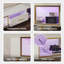 Martee 70" Led TV Stand for 75/80 inch TV, Glossy Media Console with Half-Glass Drawer-1803006233