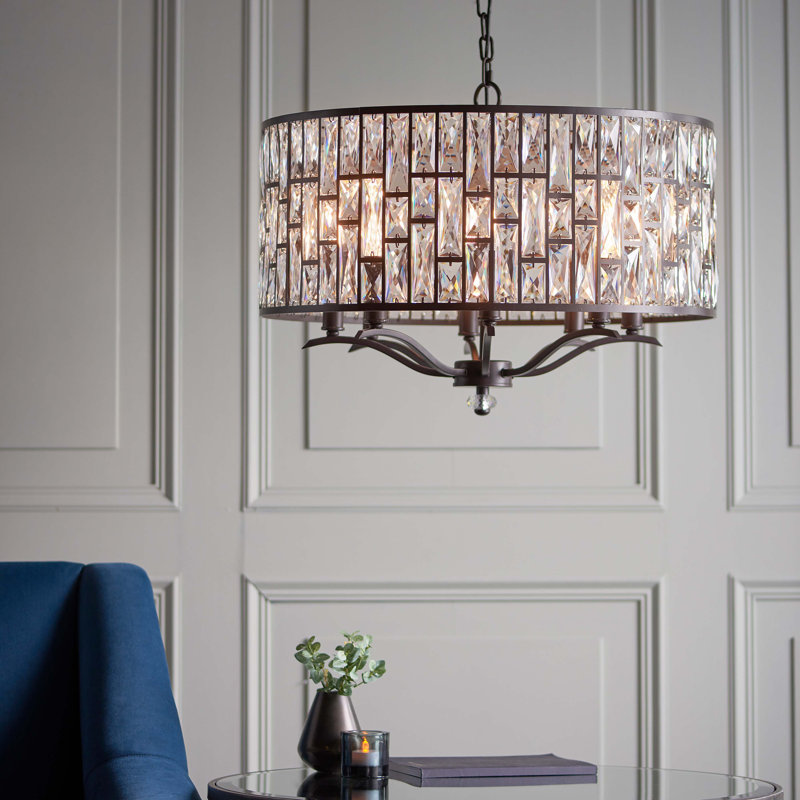 Mylo 8-Light Drum Pendant