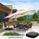 Roopal 144'' Square Cantilever Umbrella with Wheeled Base