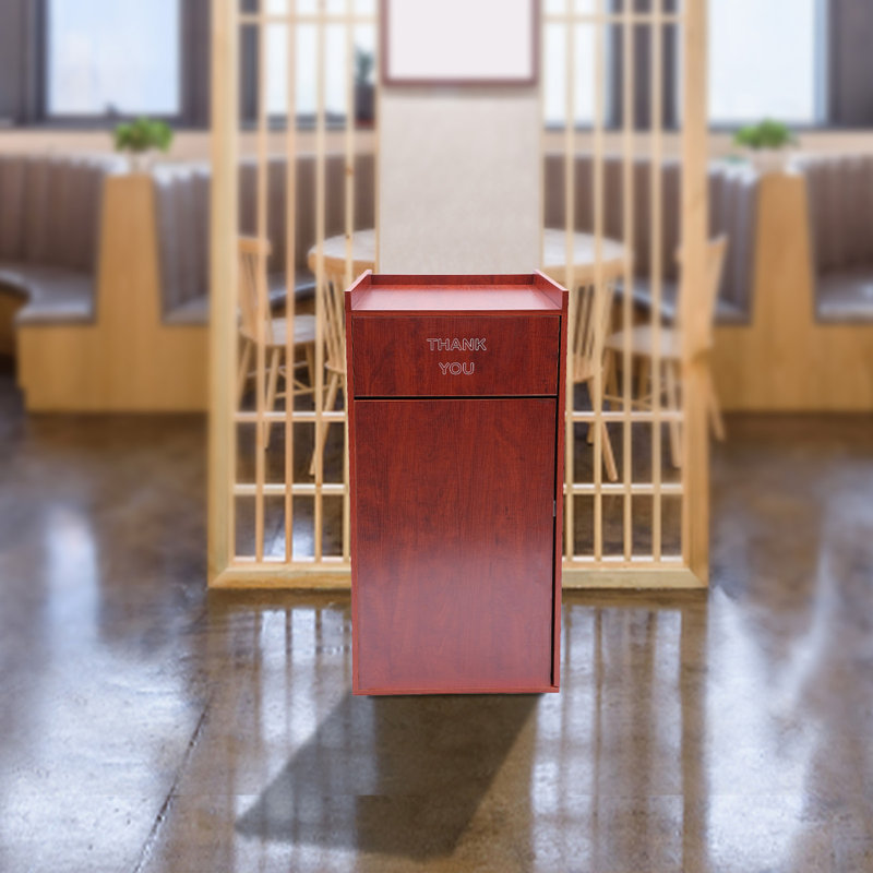Poubelle en plastique - 30 gallons, Rouge