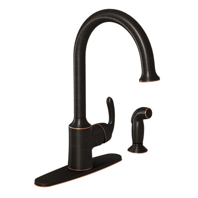 Bayhill Single Handle Kitchen Faucet with Side Spray