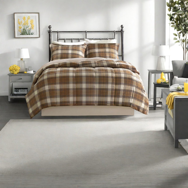 Cozy Microfiber Bedding Sets, Classic Quilting Rustic Cabin Style For Home