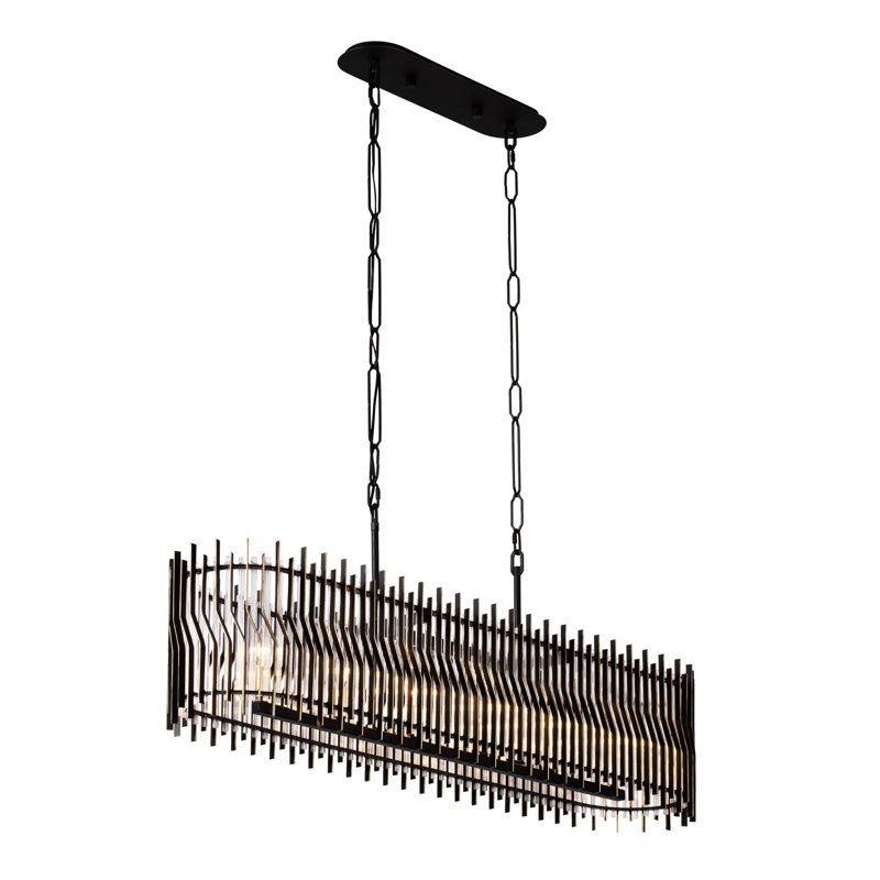 Luminaire suspendu linéaire 6 lumières Park Row, 6