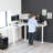 Adjustable Height L-Shaped Steel Standing Desk-93593343
