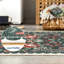 Tapis vintage lavable floral pour chambre à coucher et salon-389228482