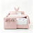 Twin Size Cute Rabbit Ear Boucle Platform Bed with Safety Rail & Side Pocket-194705179-177574185
