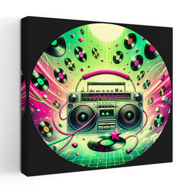 Contemporary Art Retro Vibrant Vintage Art