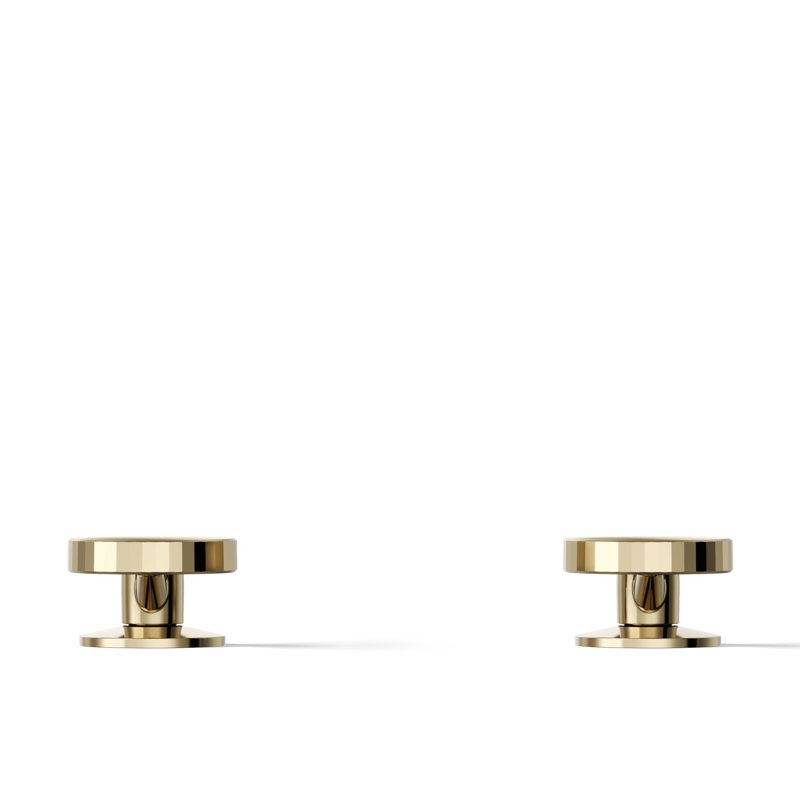 Components Industrial Bathroom Sink Faucet Handles, Gold