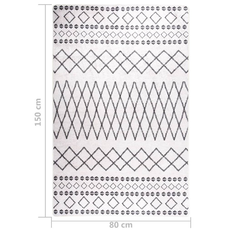 Mejia Moroccan Area Rug, Rectangle 80 x 150cm