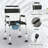 Adjustable Height Bedside Commode Chair, Foldable & Portable