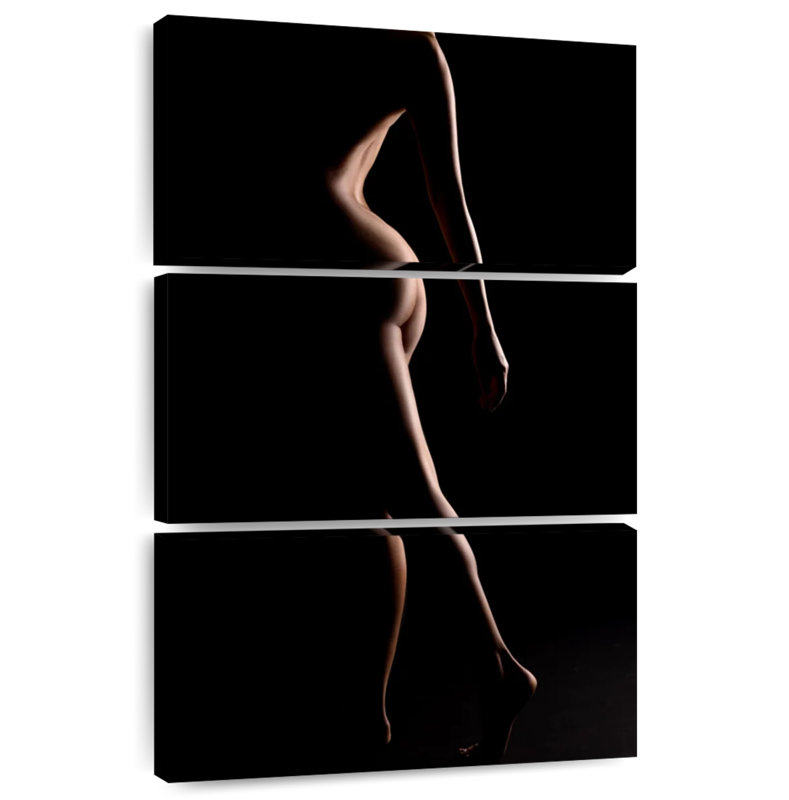 Femme nue debout Bodyscape II, H 32 po x l 20 po