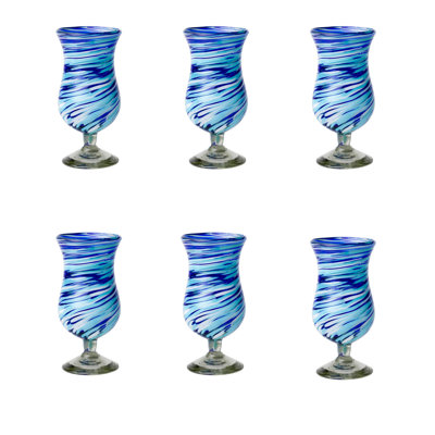 10 Strawberry Street Malibu Mexican Glassware, Hurricane