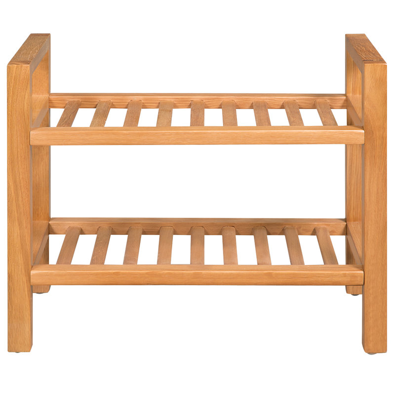 Range-chaussures Organisateur de rangement à chaussures pour garde-robe en bois de chêne massif