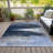 Machine Washable Indoor/Outdoor Xhevrie Navy Rug-111822752