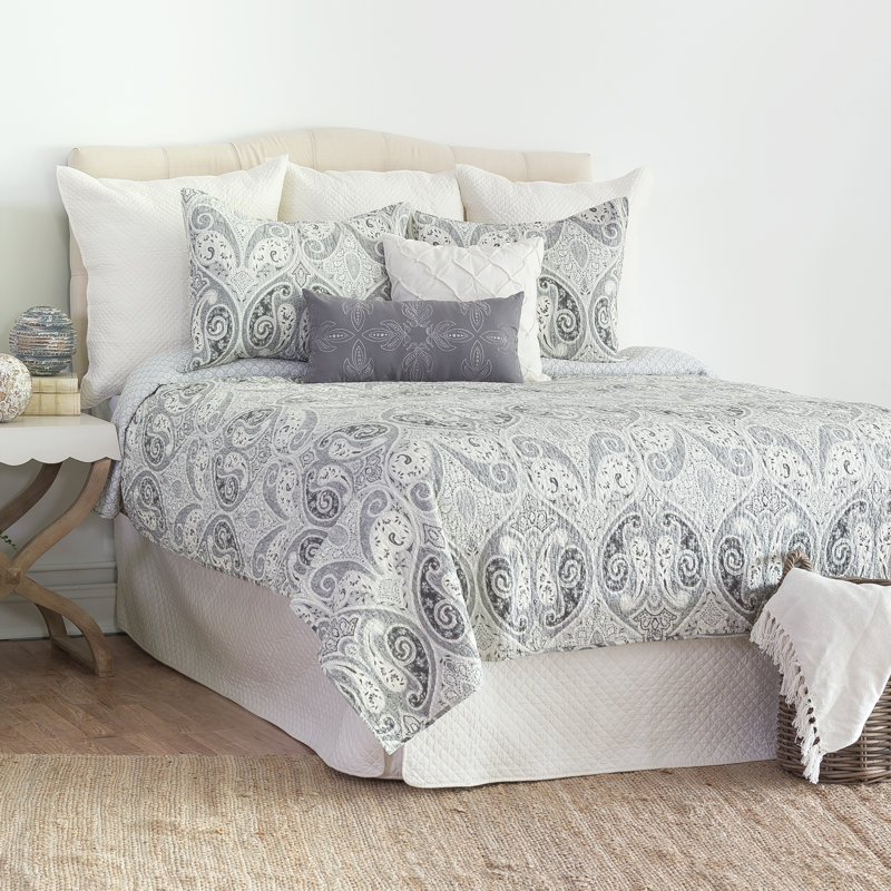 Ensemble de courtepointe réversible Ealy, Double / Grand