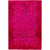 Overdyed One-of-a-Kind 4' 9" X 6' 10" Hand Knotted Area Rug