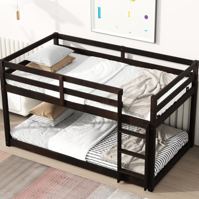 Lit mezzanine simple en bois d'hévéa - et meuble élégant polyvalent pour votre chambre à coucher