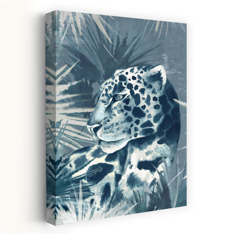 Léopard de la jungle, art de la nature contemporain élégant, H 60 po x l 40 po