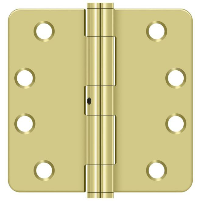 Steel Butt Bearing Hinge, Polished Brass