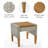 Square Outdoor Side Table , 19.75 " W 19.75 " D-814858547