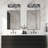 1-black white circular LED dimmable vanity light