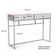 Baftije 42.1'' Console Table Luxury Mirrored Dressing Table