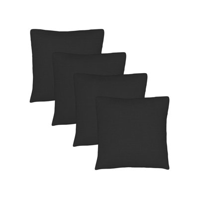 Ensemble de 4 coussins décoratifs Sunbrella, coussins décoratifs d'extérieur carrés de 12 po x 12 po