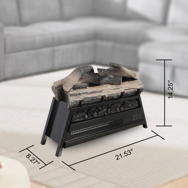 Foyer électrique encastrable 23 po, chauffage infrarouge, bûche 3D, puissance 1500 W, puissance 5000, flamme réglable, 11 réglages de température, télécommande, coffre-fort pour foyer, insert, luminosité de la flamme, espace intérieur